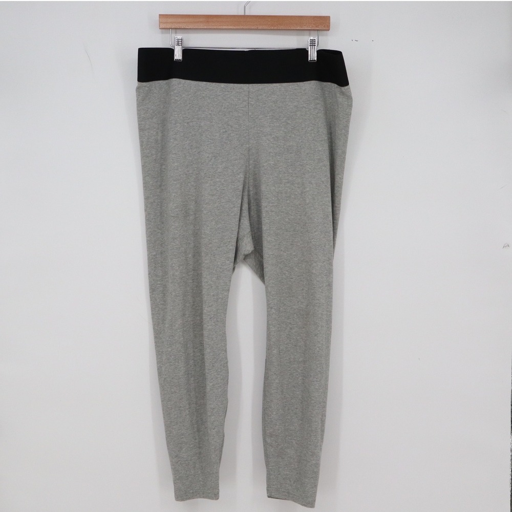 Nike Leggings Womens 2X Futura Logo Grey Graphic Sportswear Excellent